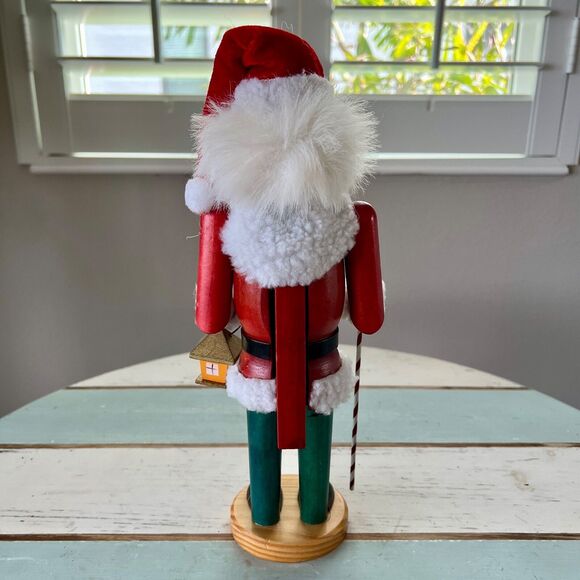 Holiday Time Santa Claus Nutcracker 12" Wooden Walmart Exclusive Christmas Decor - Picture 3 of 9